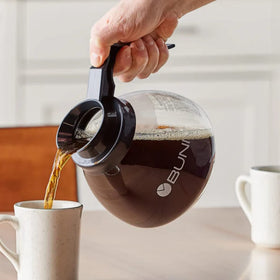 Bunn glass design emphasizes durability for hot daily use.