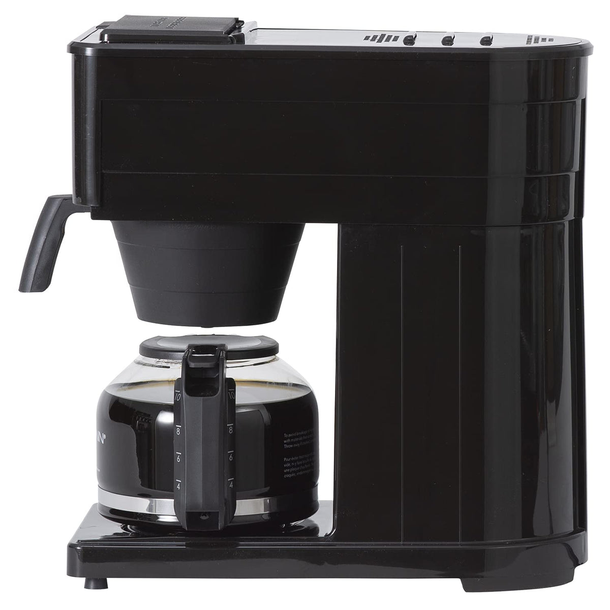 BUNN GRB Velocity Brew carafe design promoting clean pours and less dribble