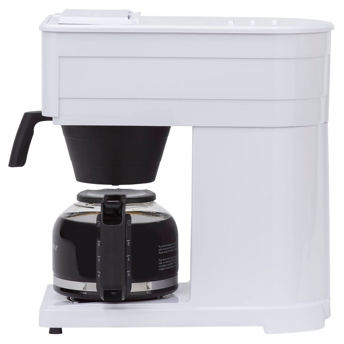Bunn GRW Velocity Brew stainless steel faceplate highlights durable cafe‑style build.