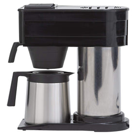 BUNN Speed Brew thermal carafe side view emphasizes insulated serving temperature.