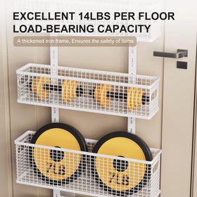 Bunoxea door hooks with anti-scratch sponges protecting the door surface.