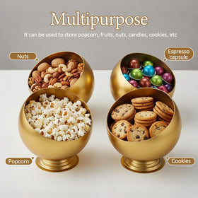 BUNTEY gold pod holder, detailed closeup, premium finish on a modern counter