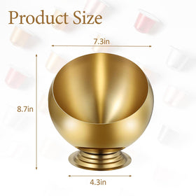 BUNTEY gold pod holder, top view, compact countertop organization without clutter
