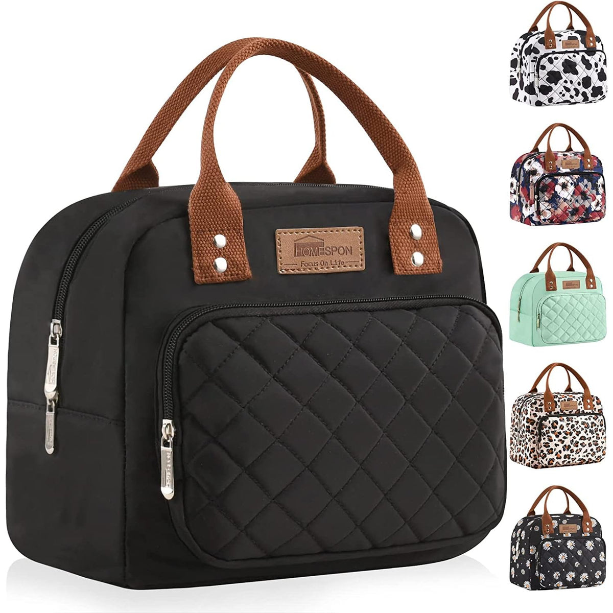 Buringer HOMESPON lunch bag front pocket keeps essentials organized for work.