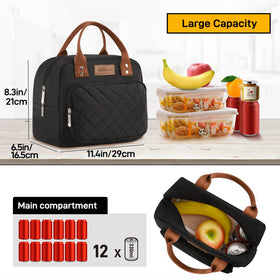Buringer HOMESPON lunch bag insulation layer helps maintain temperature during commutes.