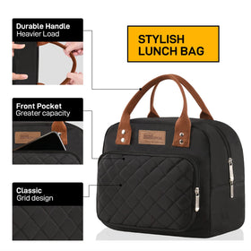 Buringer HOMESPON lunch bag main compartment fits a full lunch and drinks.