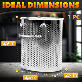 BURIUS basket with hooks attaches to racks for easy organization