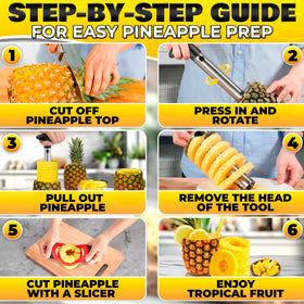 BURIUS pineapple corer ensures safe, mess-free fruit prep in the kitchen.