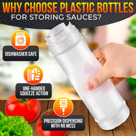 Burious bottles have a self-closing valve for tidy servings