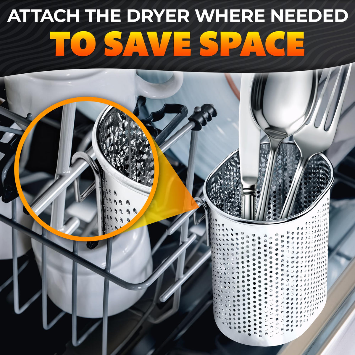 BURIUS versatile caddy stores spoons and small tools neatly