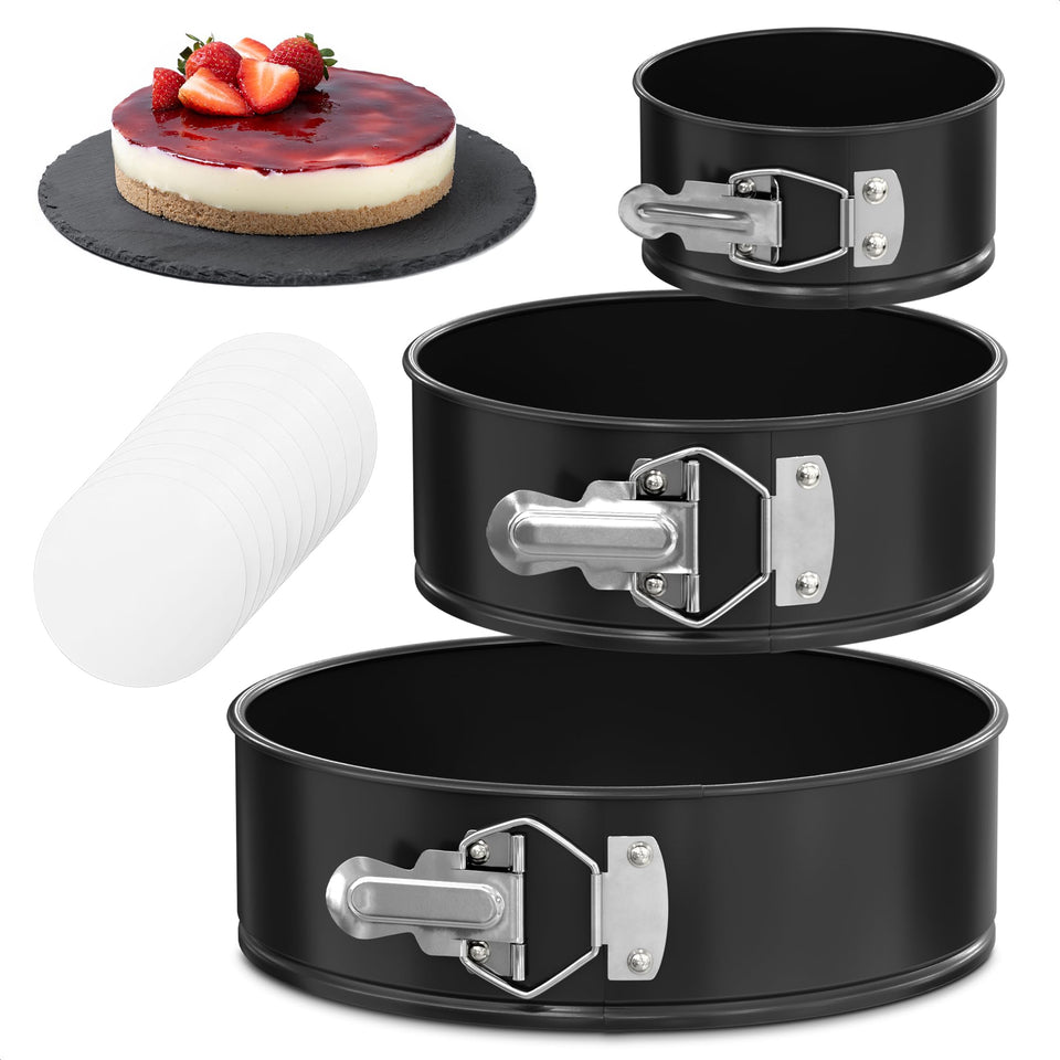Burious springform pan 9-inch latch closeup for clean release