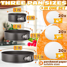 Burious 9-inch removable-bottom pan for tidy cheesecake plating