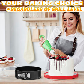 Burious gift-ready springform pan set for home bakers