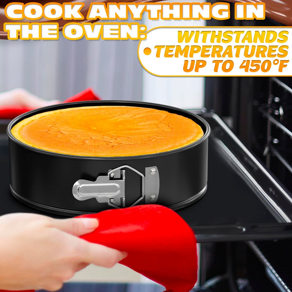 Burious nonstick coating aids easy release and cleanup