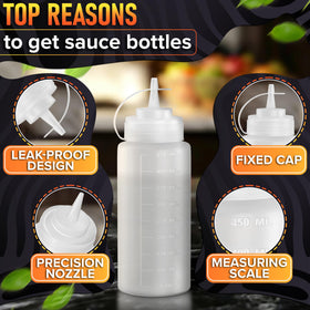BURIUS bottle with narrow nozzle for precise, drip-free dispensing