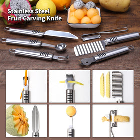 BURLIHOME garnish peeler speeds peeling and shaping vegetables
