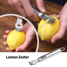 BURLIHOME lemon zester delivers bright citrus zest