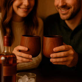 Burncraft non-sweat design keeps drinks cooler and hands dry