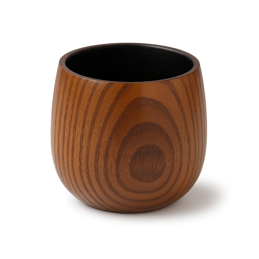 Burncraft oak woodgrain tumbler highlighting natural grain for unique whiskey sipping