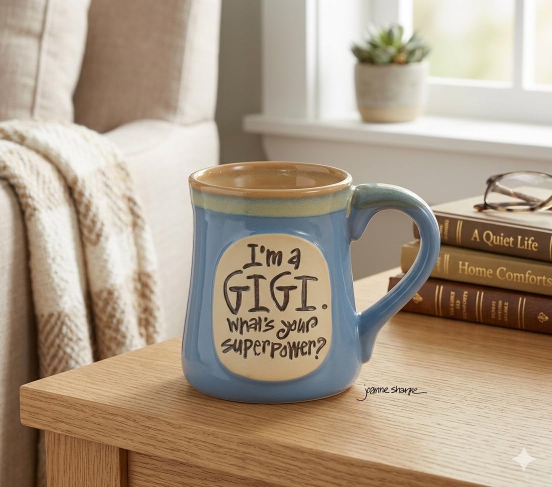 Burton+BURTON GiGi 18oz mug with floral design for birthdays.