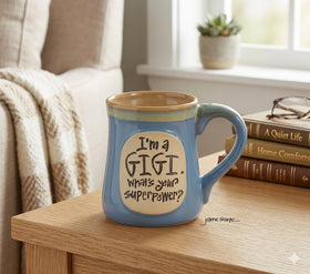 Burton+BURTON GiGi 18oz mug with floral design for birthdays.