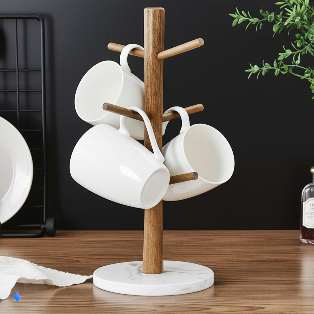 Buruis white marble base complementing modern kitchen décor