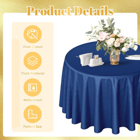 Buryeah 12-pack tablecloths provide reliable coverage for large gatherings