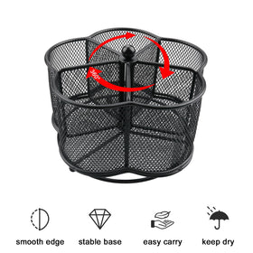 Business King utensil holder features smooth edges for safe handling.