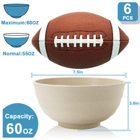 BUSOKIP large popcorn bowl 60oz, ideal for sharing at parties and camping.