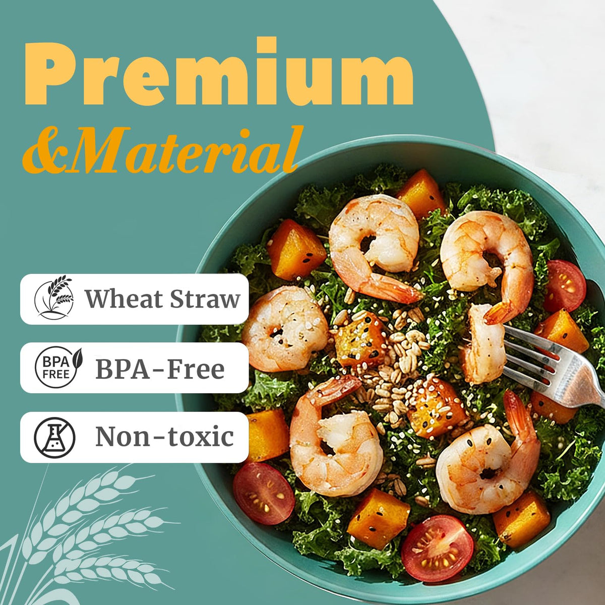 Lightweight yet durable bowls, easy to stack and store.