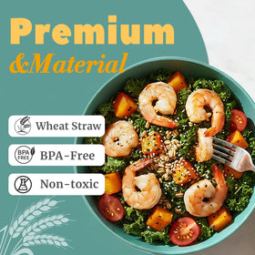 Lightweight yet durable bowls, easy to stack and store.
