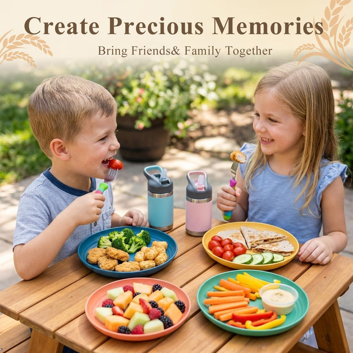 BUSOKIP outdoor dining plate, ideal for camping and picnics.