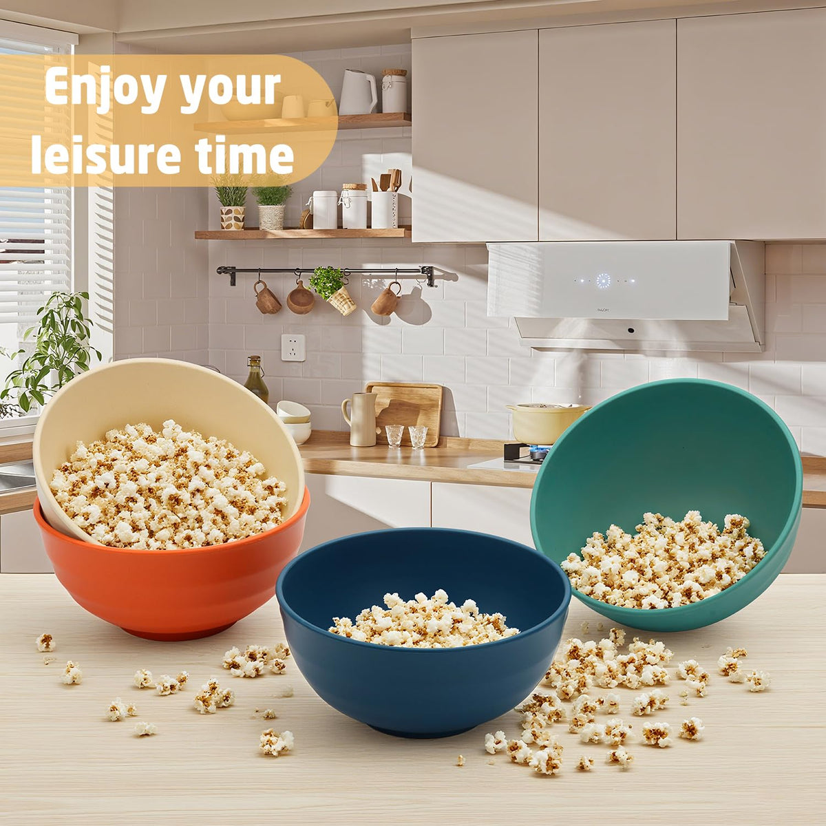 BUSOKIP 60oz bowls for soup, cereal, and salad with large capacity.