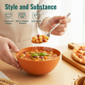 Versatile 40 oz capacity for soups, cereals, and salads.