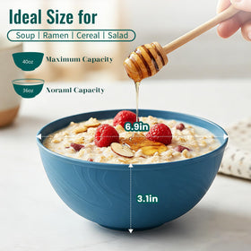 BUSOKIP bowl with wave-pattern design adds organic style to table.