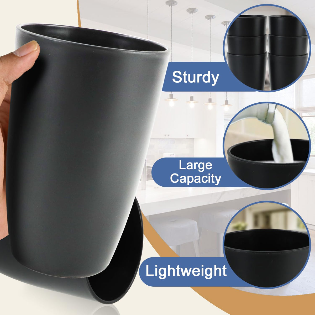 BUSOKIP dishwasher-safe cup; practical for busy families.