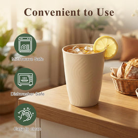 BUSOKIP-wheat-straw-cups-microwave-safe suitable for reheating drinks at home