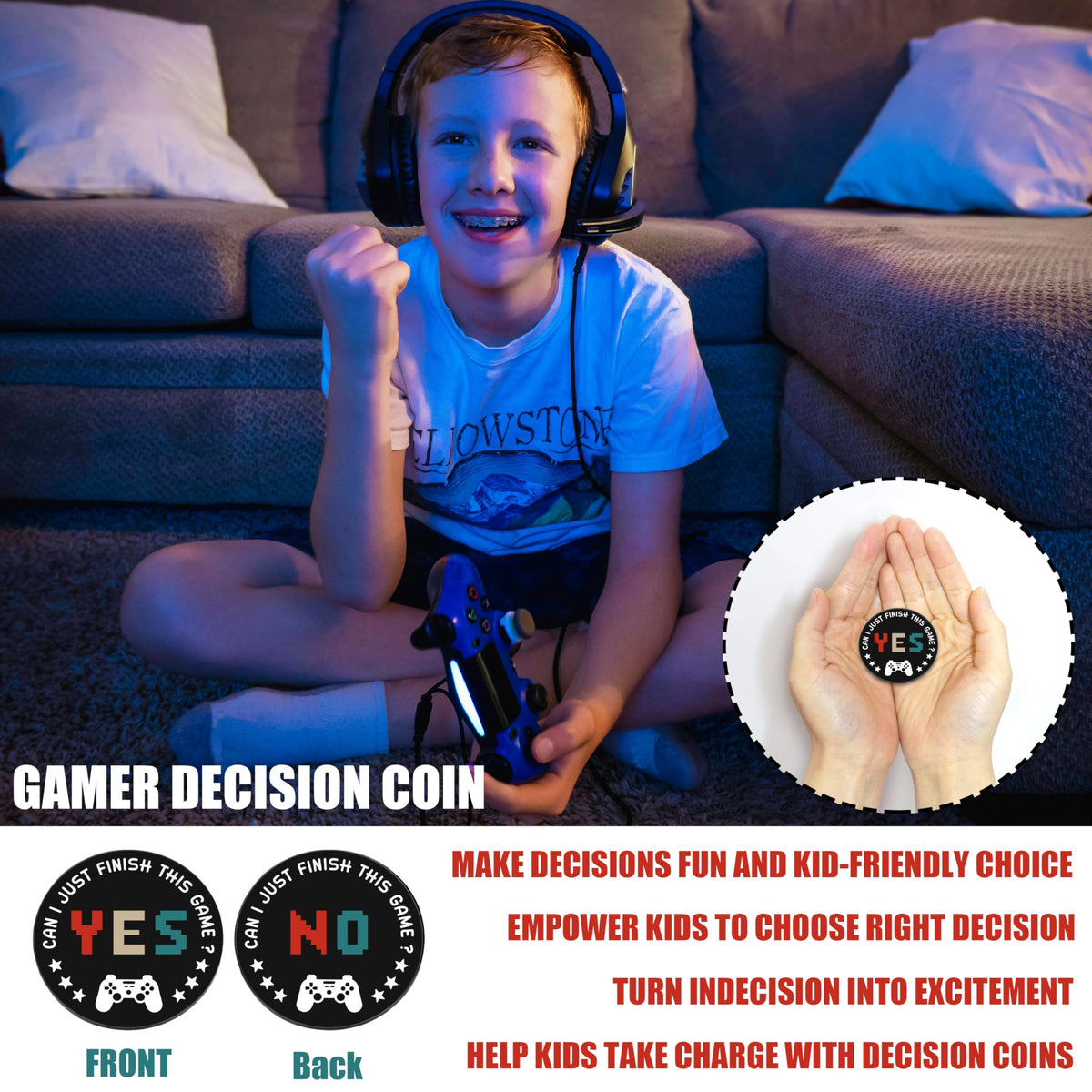 Busy Gaming Life gamer decision coin adds playful choice moments