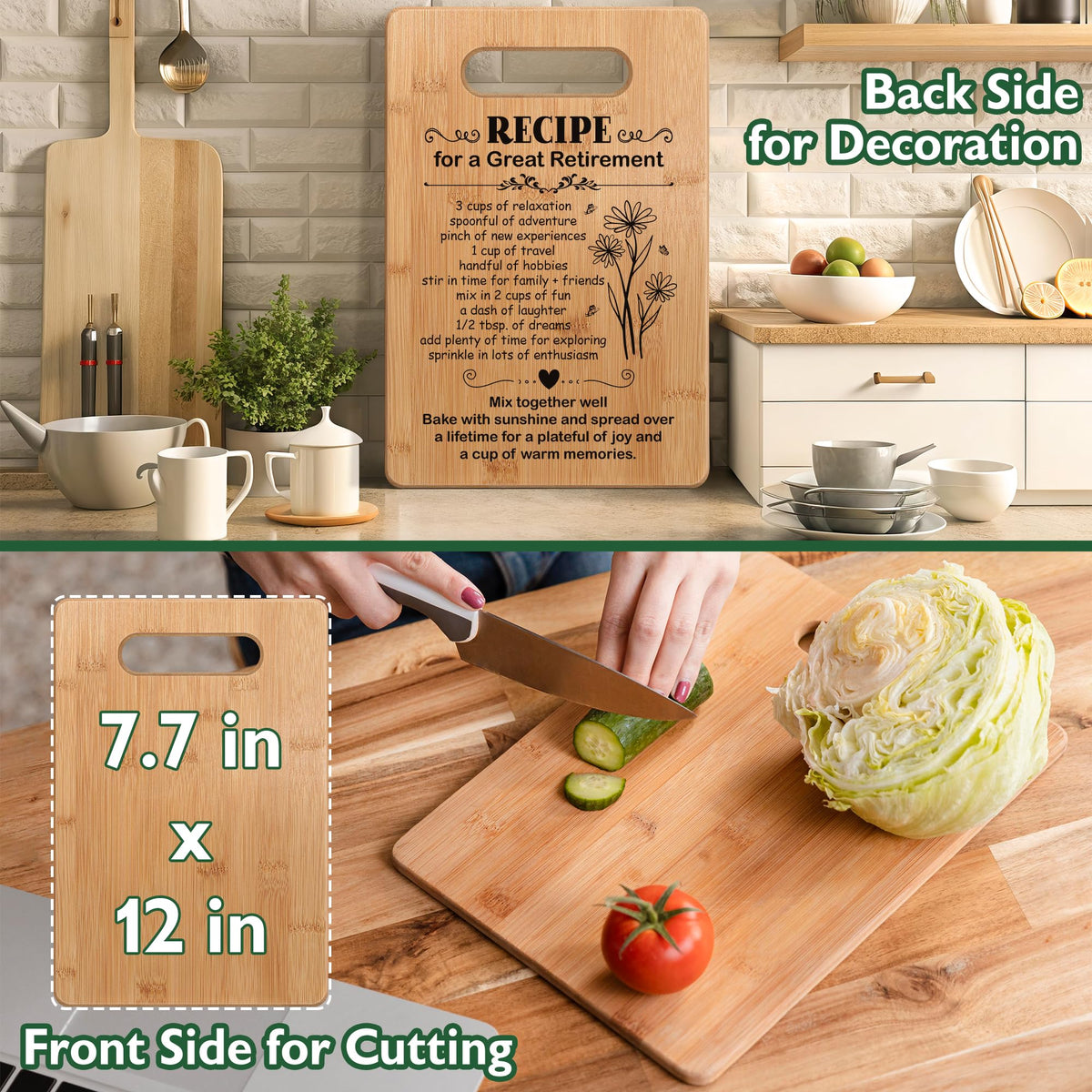 Busy Gaming Life cutting board used for food prep and serving at gatherings.