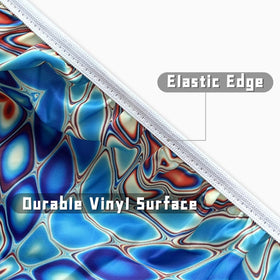Butaluk round tablecloth is easy to clean with a quick wipe after meals.