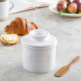 Butter Bell Crock base shown for easy serving and storage.