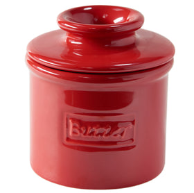 Butter Bell original red gloss crock keeps butter ready to spread
