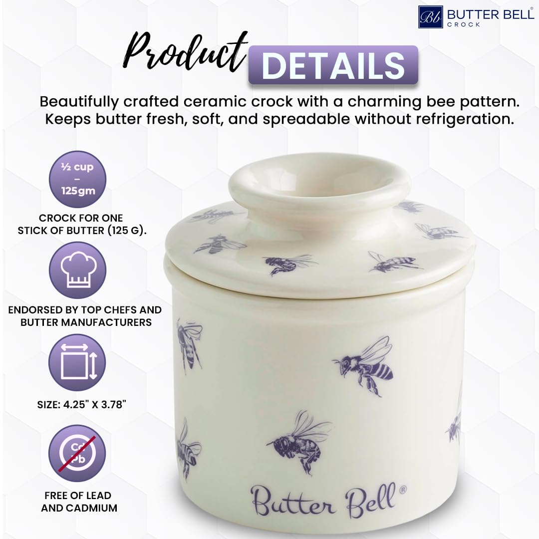 Butter Bell stacked on a counter ready for use