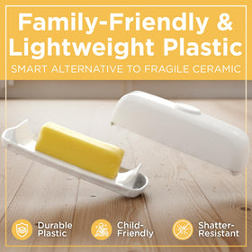 Butter Hub BPA-free dishwasher-safe butter dish for simple cleaning