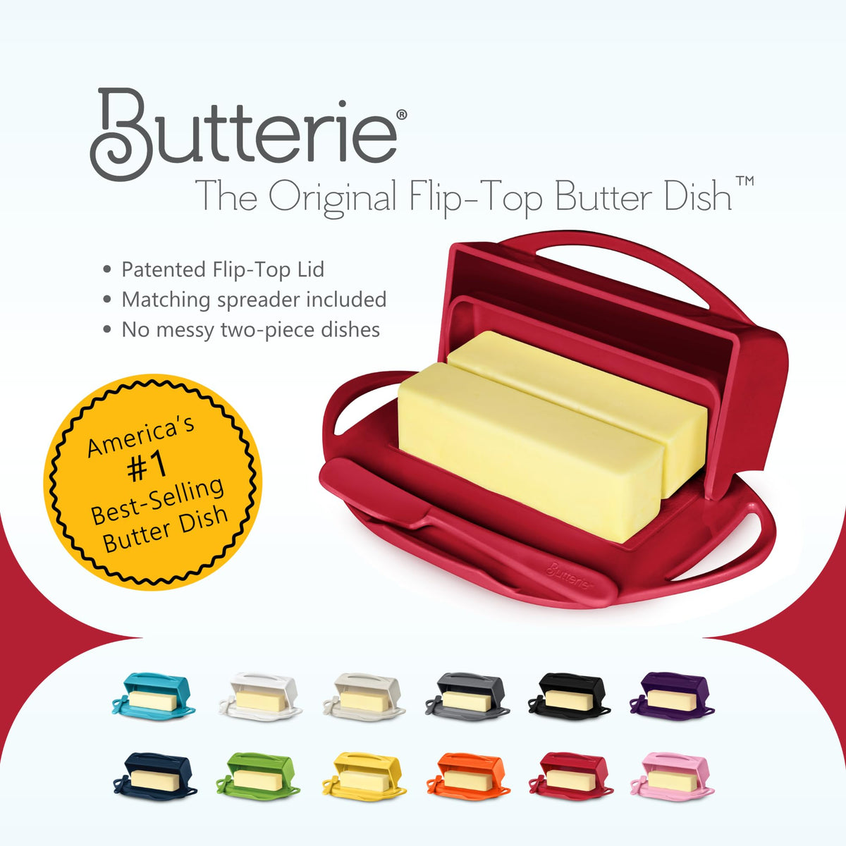 Origin story: mom-invented design for mess-free counter use.