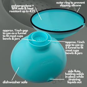 BUUBLE heat-safe polypropylene construction up to 425°F with other cookware
