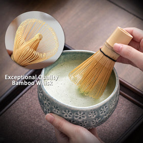 Buucup bamboo matcha scoop for precise measure and mess-free prep.