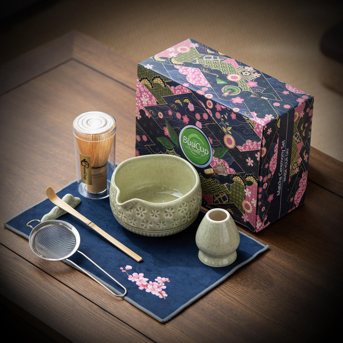 Buucup bamboo matcha whisk ensures frothy tea with every stroke