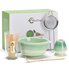 Buucup gradient green matcha bowl for a calming tea ritual