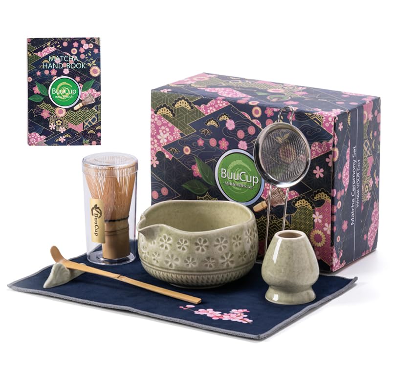 Buucup matcha bowl with chawan, ideal for smooth whisking and elegant serving